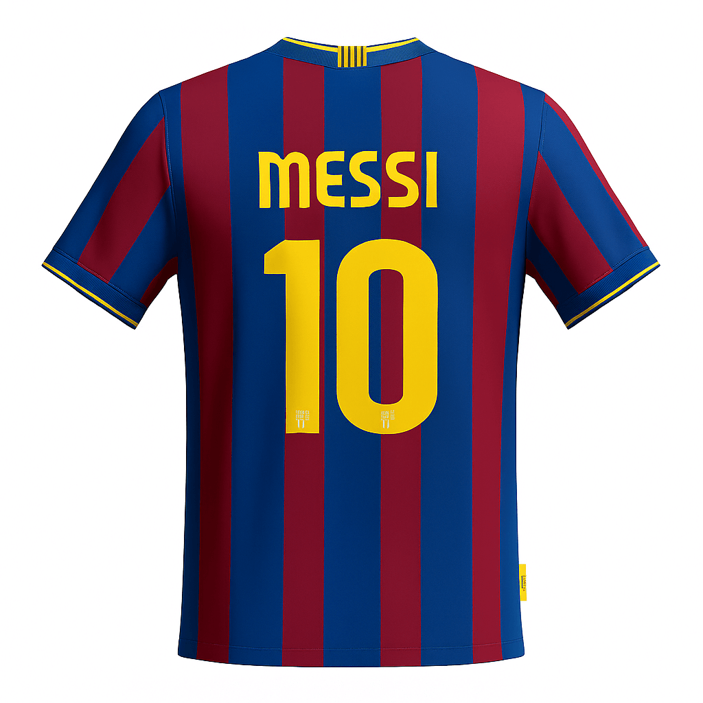 2009–10 Barcelona Home Messi #10 (New) - Size M
