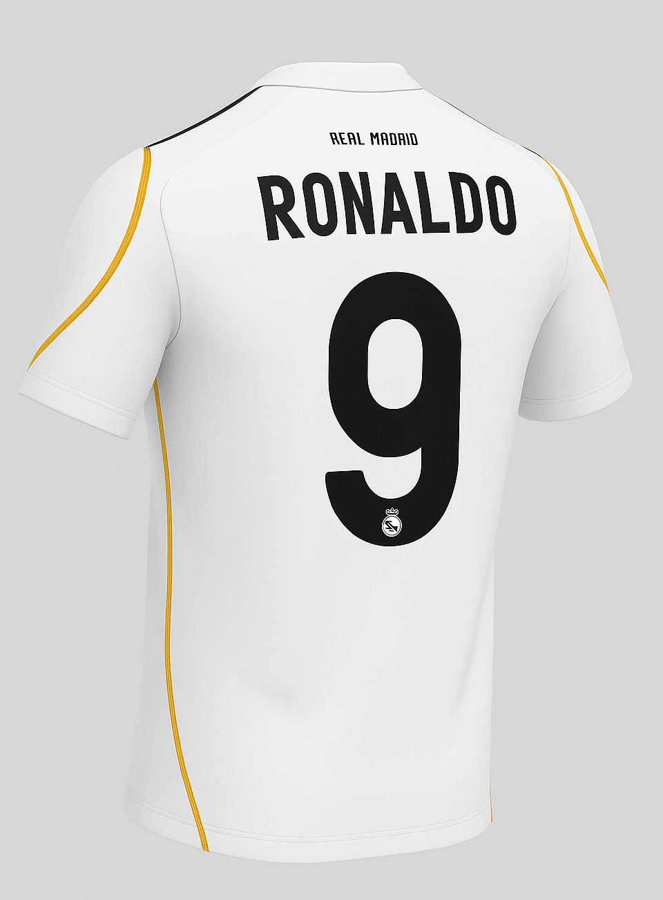 2009–10 Real Madrid Home Ronaldo #9 (New) - Size XL