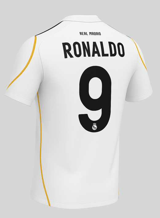 2009–10 Real Madrid Home Ronaldo #9 (New) - Size XXL