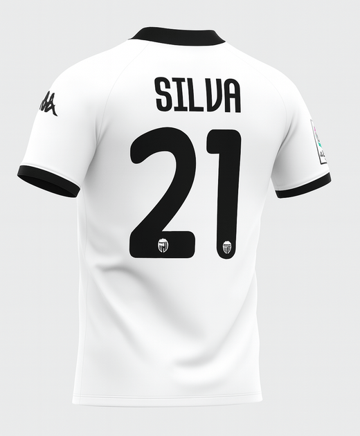 2009–10 Valencia Home Silva #21 (New) - Size S