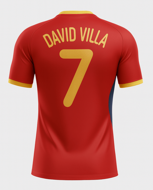 2009 Spain Home David Villa #7 (New) - Size XXL