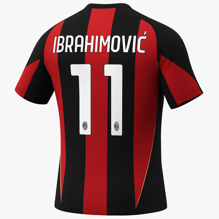 2010–11 AC Milan Home Ibrahimovic #11 (New) - Size M - image 1
