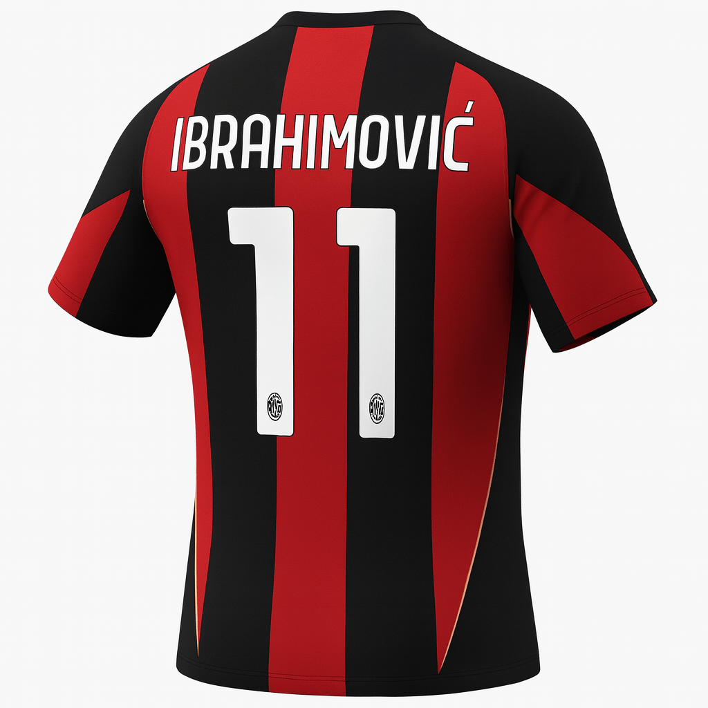 2010–11 AC Milan Home Ibrahimovic #11 (New) - Size XL