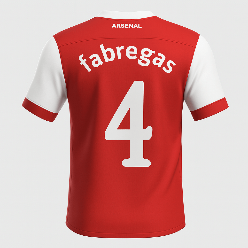2010–11 Arsenal Home Fabregas #4 (New) - Size M
