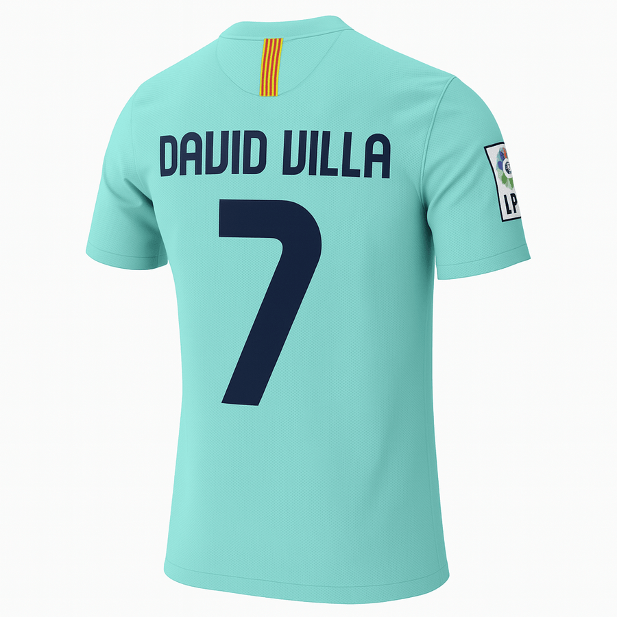 2010–11 Barcelona Away David Villa #7 (New) - Size M - image 1