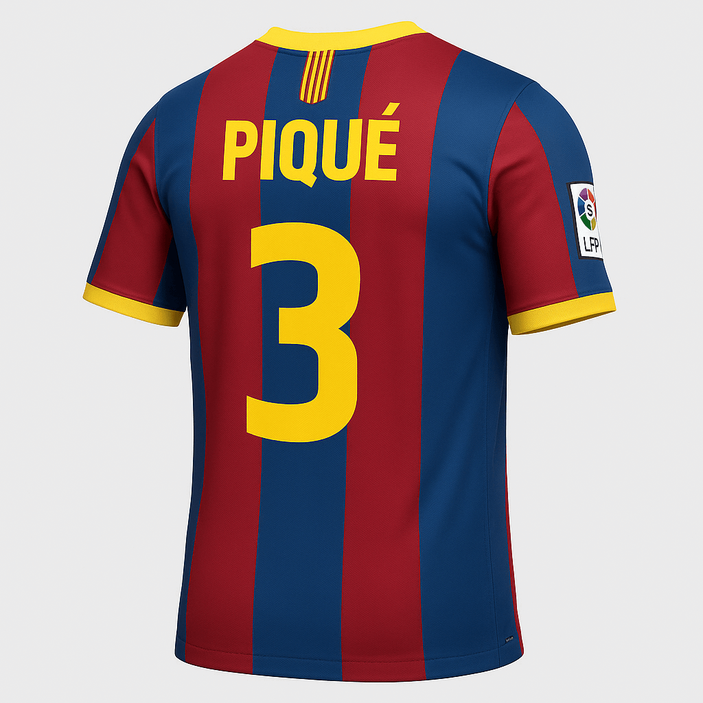 2010–11 Barcelona Home Pique #3 (New) - Size XXL