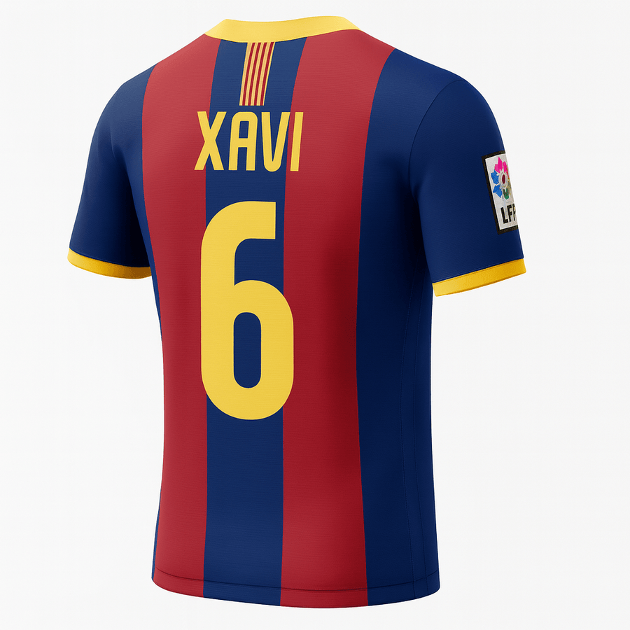 2010–11 Barcelona Home Xavi #6 (New) - Size L - image 1