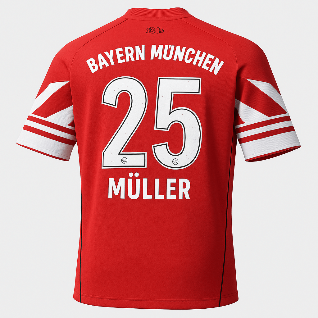 2010–11 Bayern Munich Home Muller #25 (New) - Size S