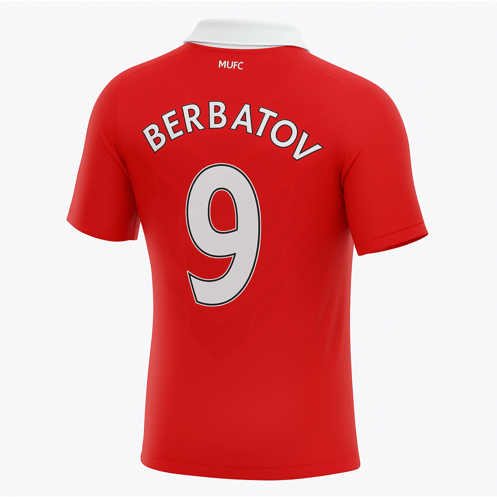 2010–11 Manchester United Home Berbatov #9 (New) - Size M