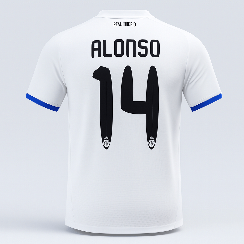 2010–11 Real Madrid Home Alonso #14 (New) - Size XXL