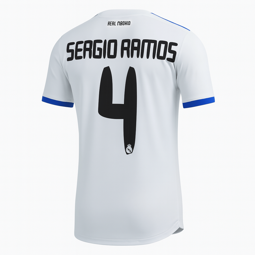 2010–11 Real Madrid Home Sergio Ramos #4 (New) - Size L