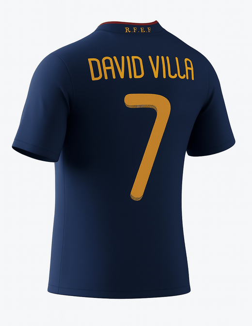 2010 Spain Away David Villa #7 (New) - Size XL