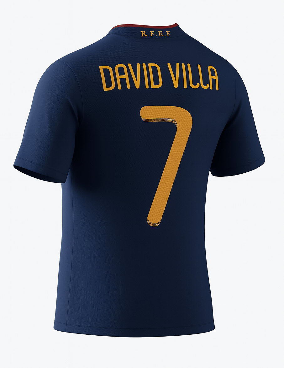 2010 Spain Away David Villa #7 (New) - Size XL