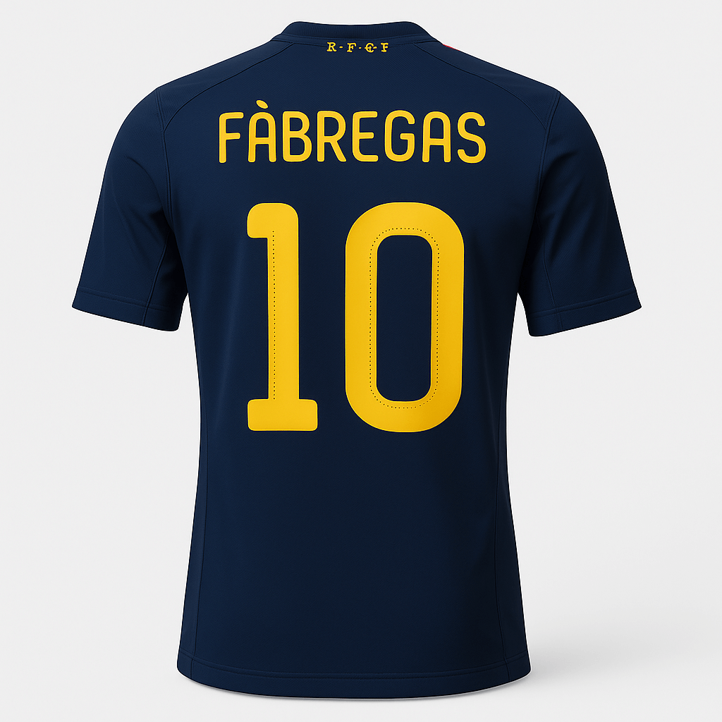 2010 Spain Away Fabregas #10 (New) - Size XL