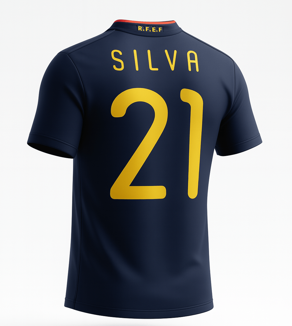 2010 Spain Away Silva #21 (New) - Size S