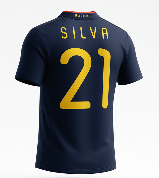 2010 Spain Away Silva #21 (New) - Size S