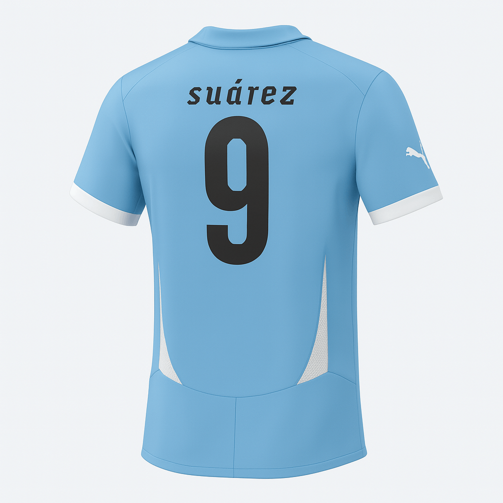 2010 Uruguay Home Suarez #9 (New) - Size XXL