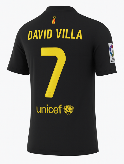 2011–12 Barcelona Away David Villa #7 (New) - Size S