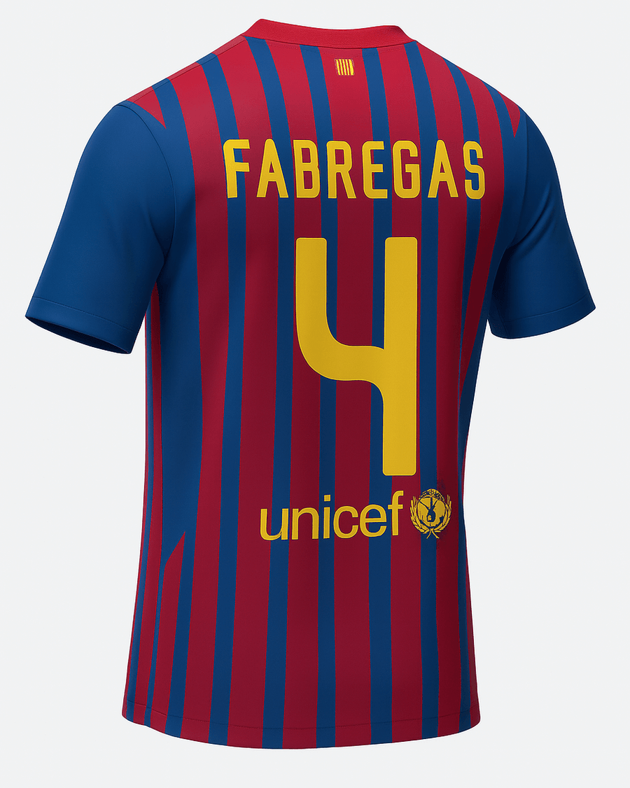 2011–12 Barcelona Home Fabregas #4 (New) - Size S - image 1