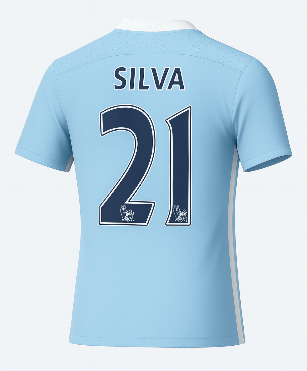2011–12 Manchester City Home Silva #21 (New) - Size XXL