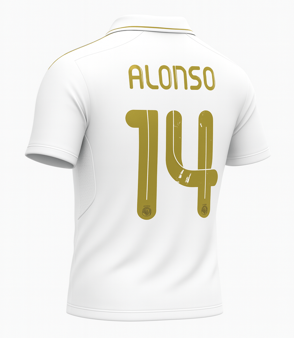 2011–12 Real Madrid Home Alonso #14 (New) - Size M