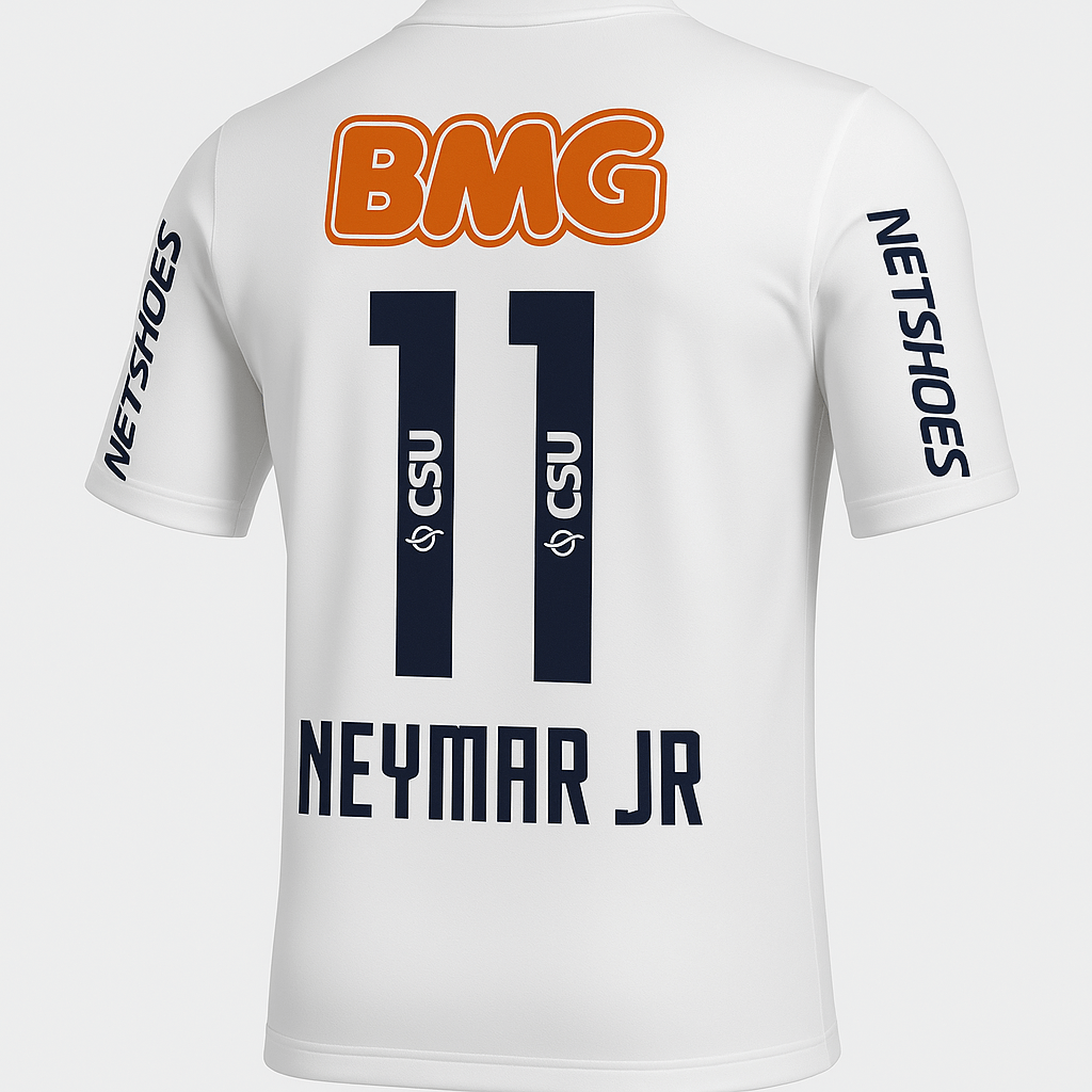 2011–12 Santos Home Neymar #11 (New) - Size XS