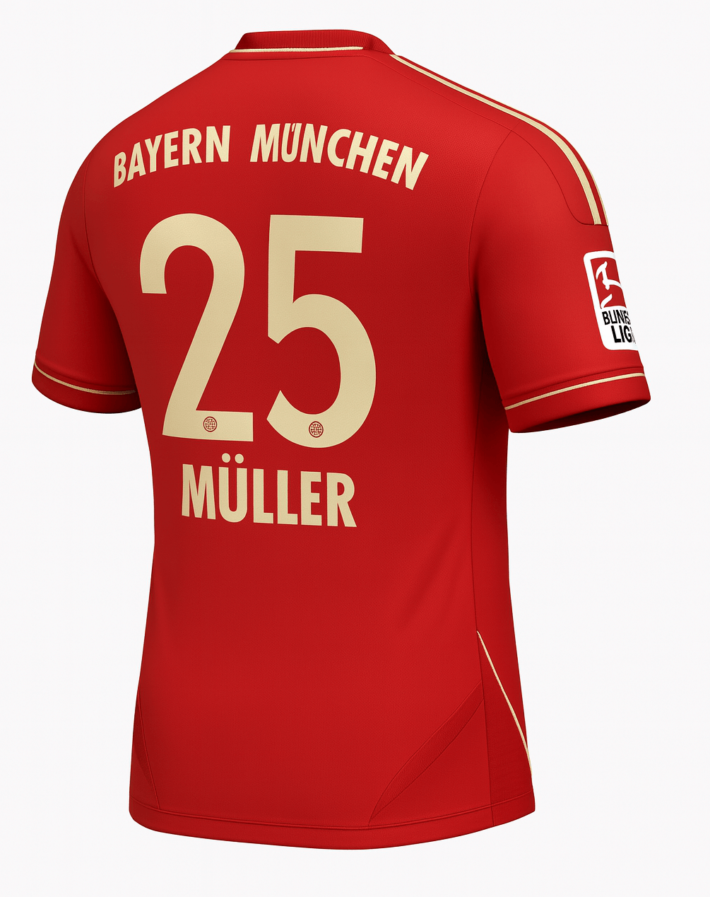 2011–13 Bayern Munich Home Muller #25 (New) - Size L
