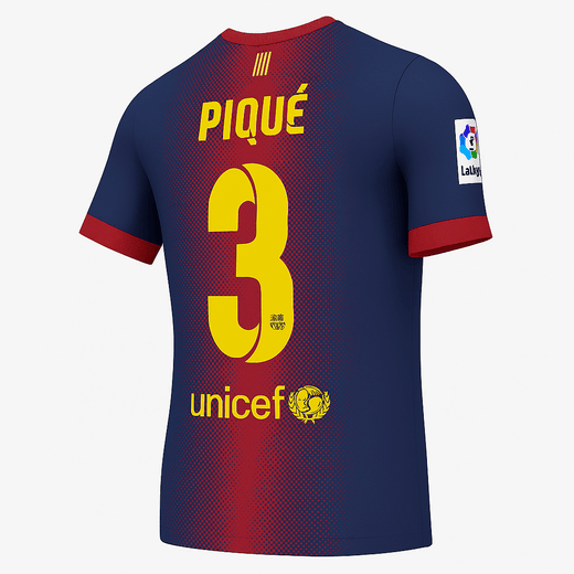 2012–13 Barcelona Home Pique #3 (New) - Size XS