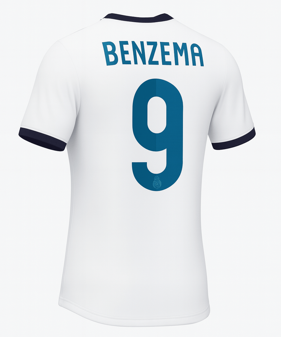 2012–13 Real Madrid Home Benzema #9 (New) - Size XS - image 1