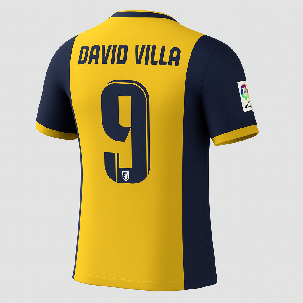 2013–14 Atlético Madrid Away Villa #9 (New) - Size XXL