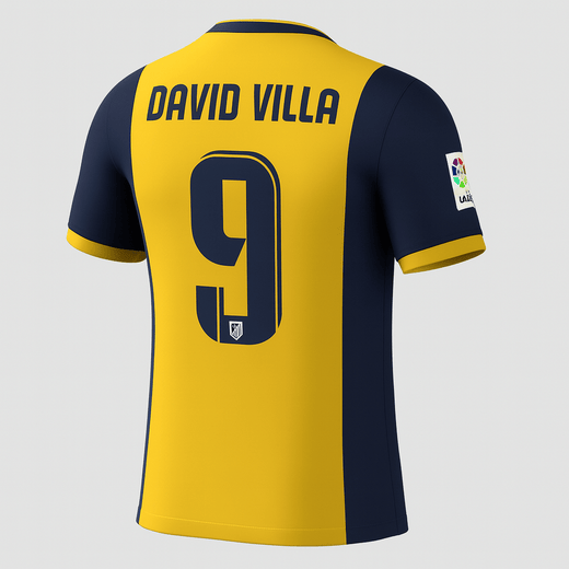 2013–14 Atlético Madrid Away Villa #9 (New) - Size XS