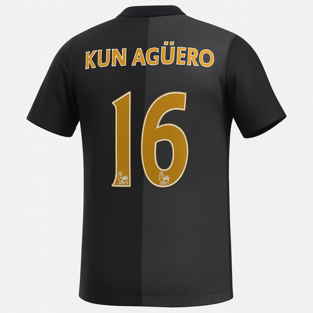 2013–14 Manchester City Away Kun Aguero #10 (New) - Size S