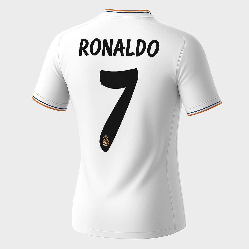 2013–14 Real Madrid Home Ronaldo #7 (New) - Size XL