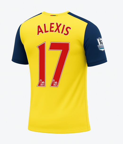 2014–15 Arsenal Away Alexis #17 (New) - Size S