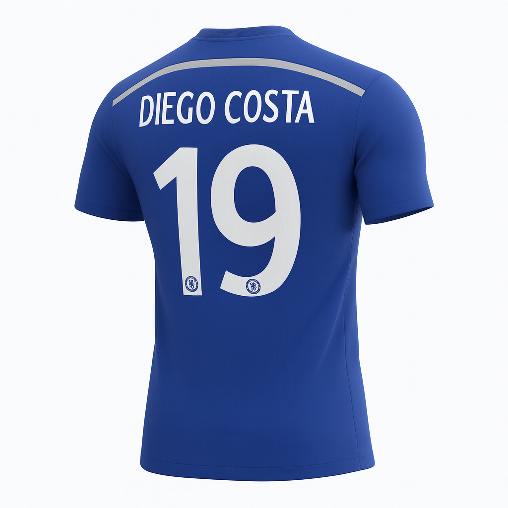 2014–15 Chelsea Home Diego Costa #19 (New) - Size XS