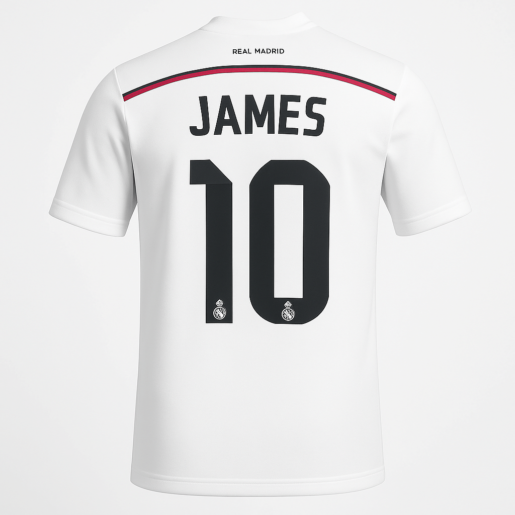 2014–15 Real Madrid Home James #10 (New) - Size XXL