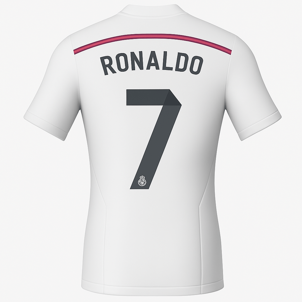2014–15 Real Madrid Home Ronaldo #7 (New) - Size M