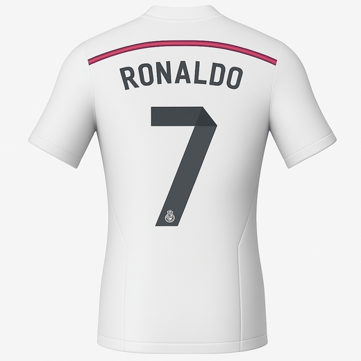 2014–15 Real Madrid Home Ronaldo #7 (New) - Size L