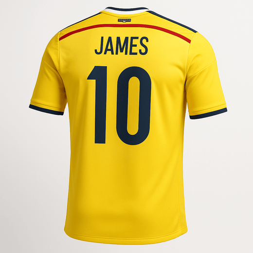 2014 Colombia Home James Rodríguez #10 (New) - Size M