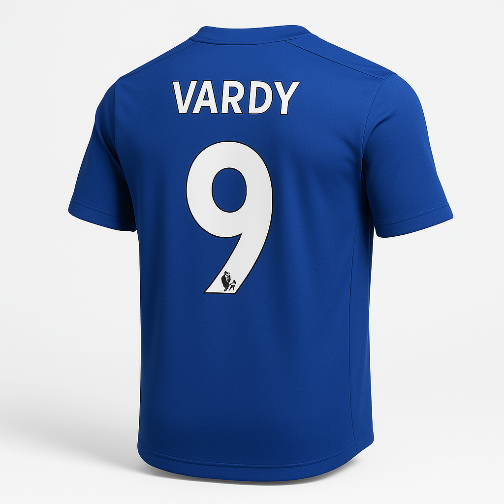 2015–16 Leicester Home Vardy #9 (New) - Size XL