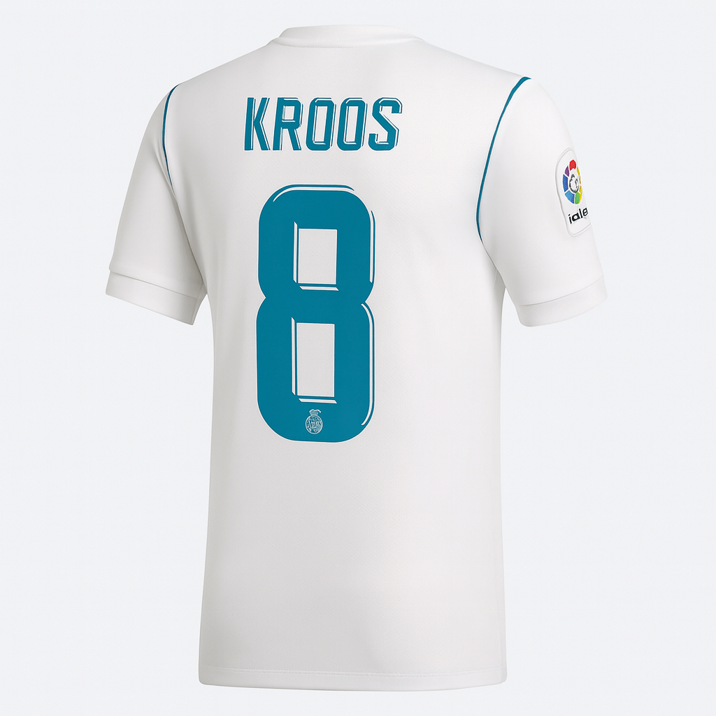 2017–18 Real Madrid Home Kroos #8 (New) - Size XL
