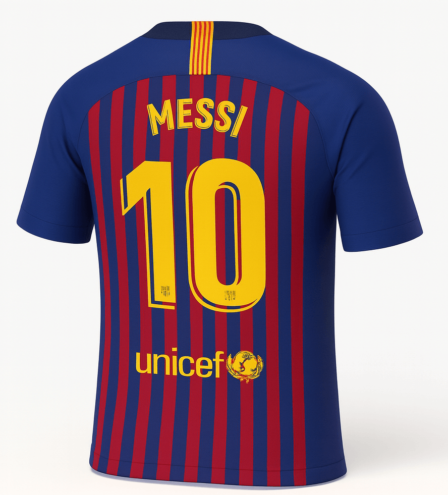 2018–19 Barcelona Home Messi #10 (New) - Size XXL