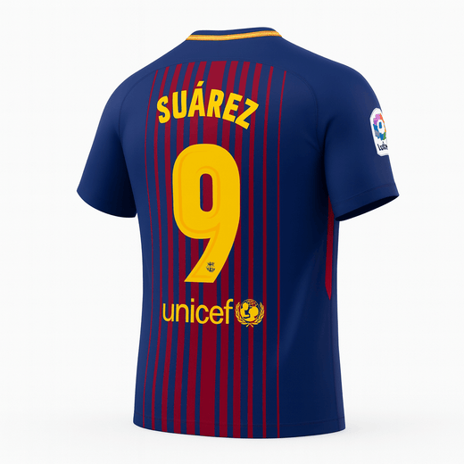 2018–19 Barcelona Home Suarez #9 (New) - Size M