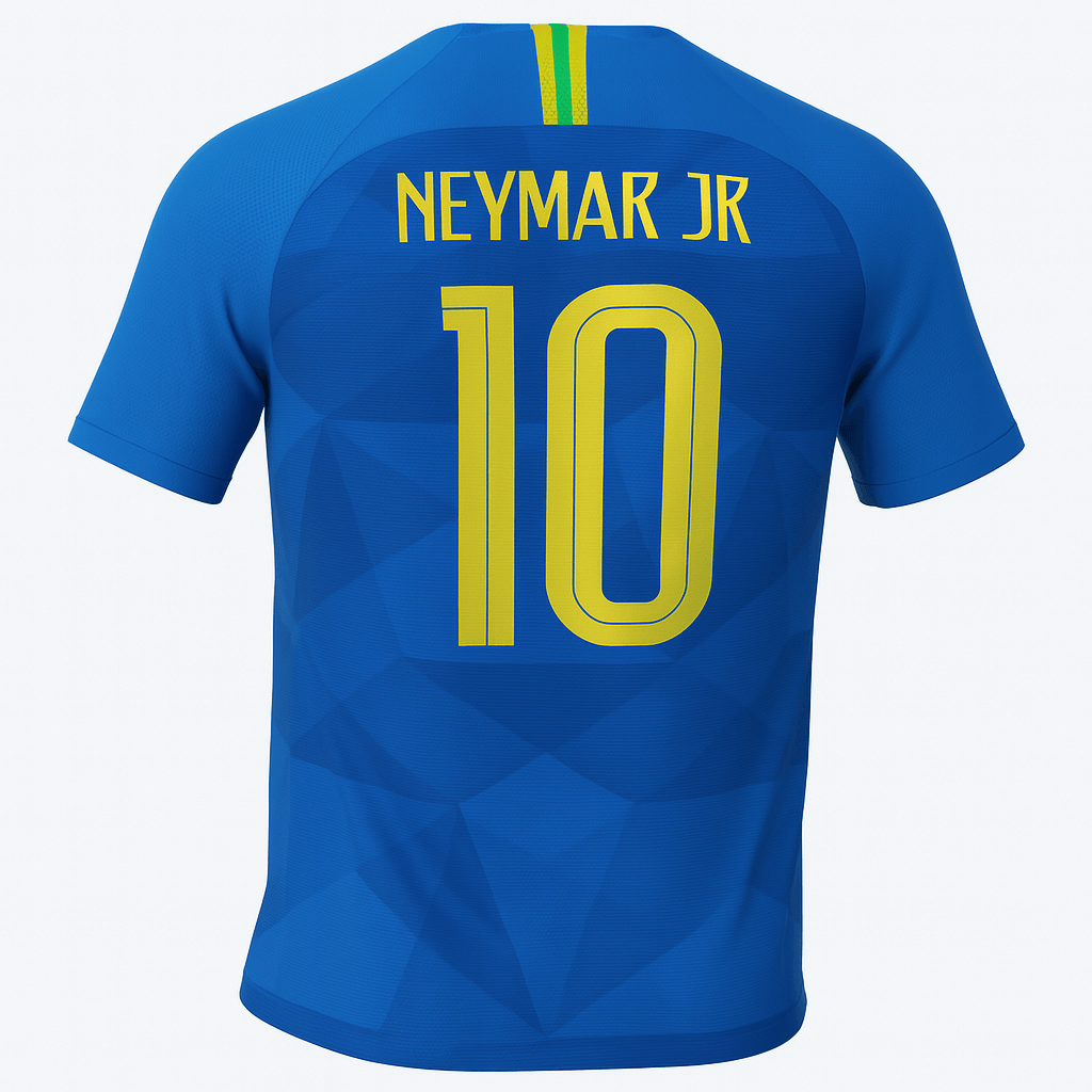 2018 Brazil Away Neymar Jr #10 (New) - Size L
