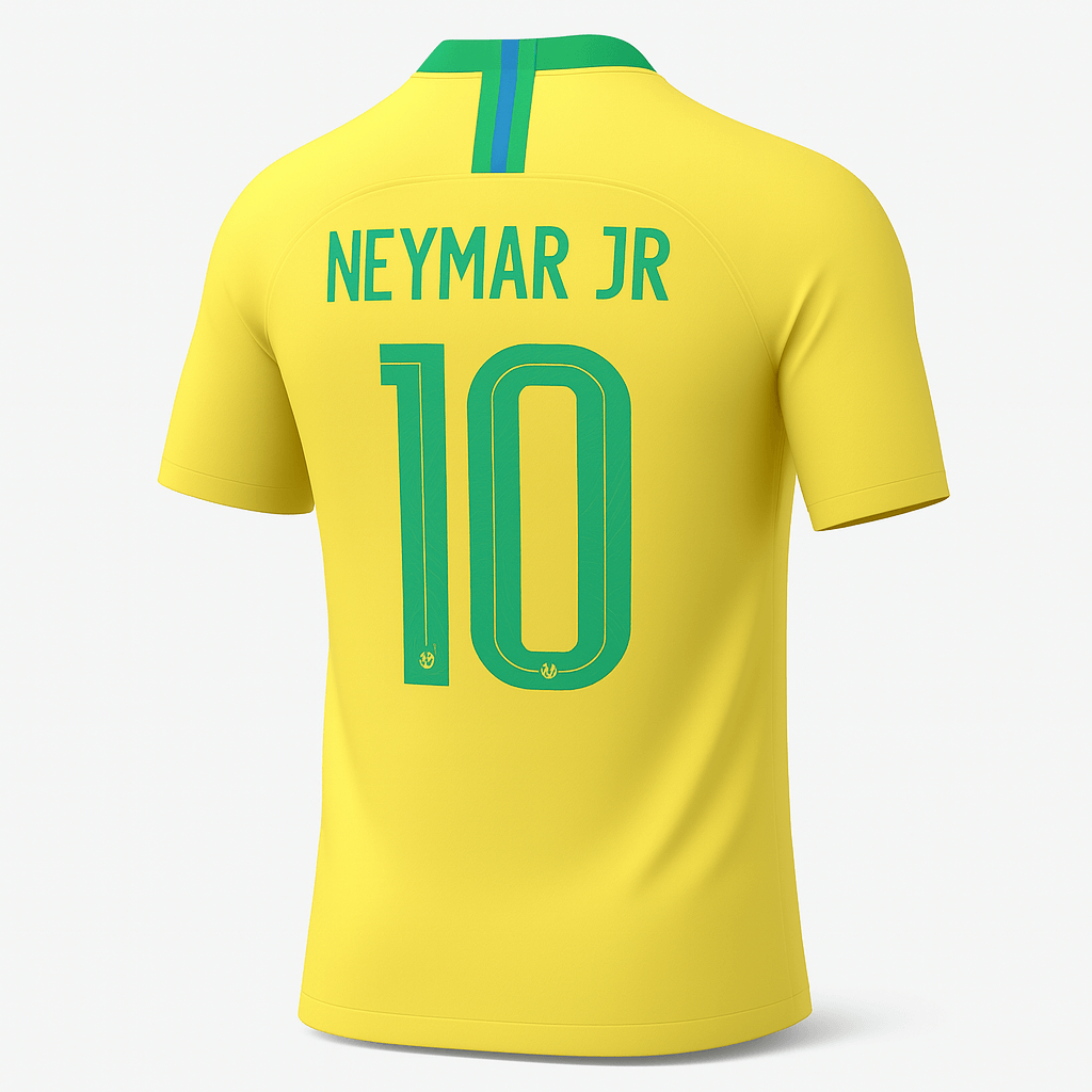 2018 Brazil Home Neymar Jr #10 (New) - Size L