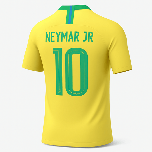 2018 Brazil Home Neymar Jr #10 (New) - Size S