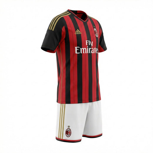 AC Milan Home 2013/2014 Kids Kit (New) - Size 22