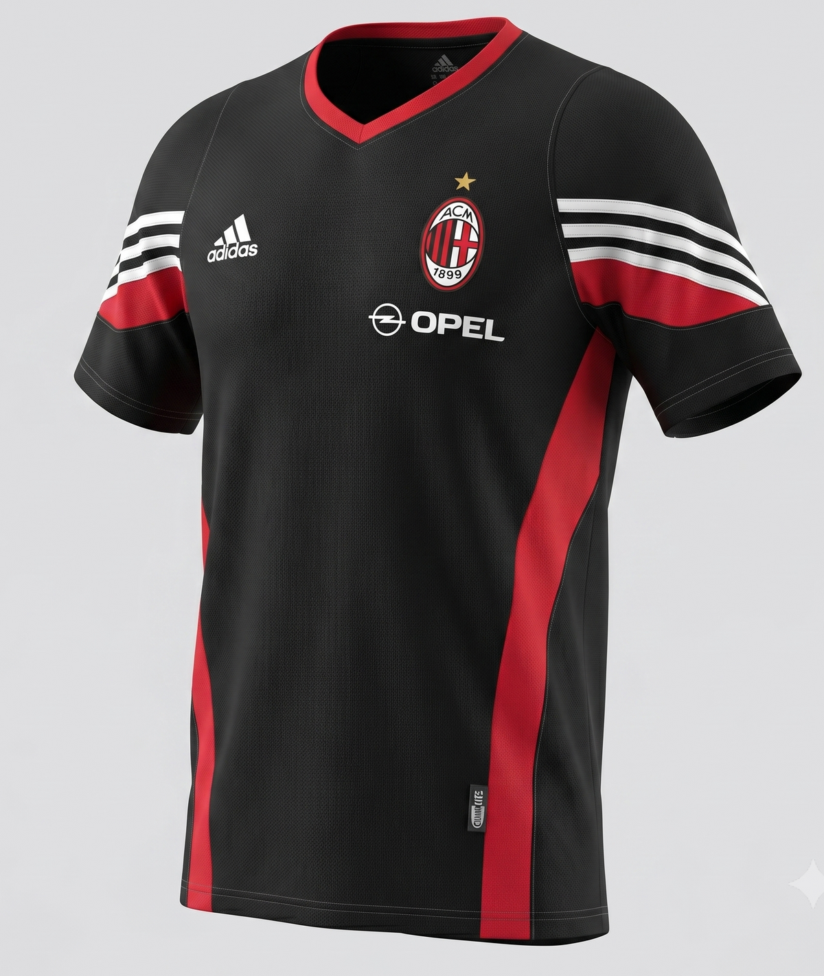 AC Milan Black Red White Tracksuit 2003/04 - Size L