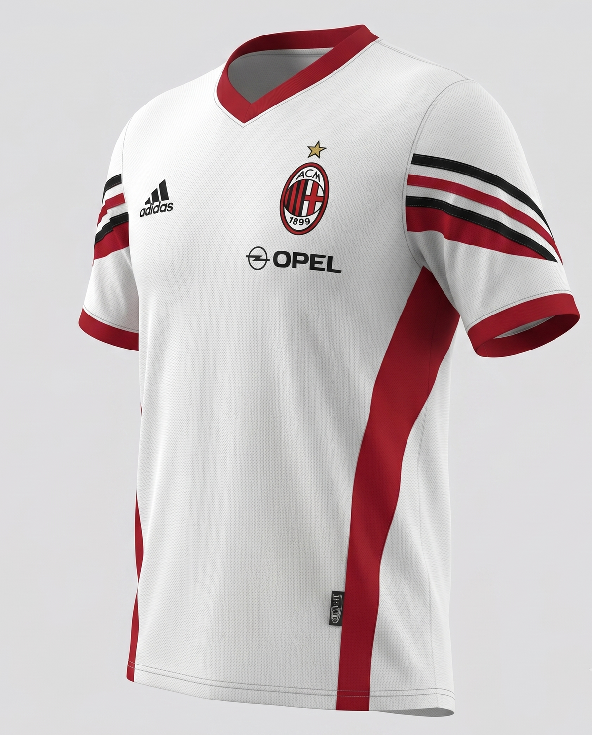 AC Milan White Red Black Tracksuit 2003/04 - Size XS