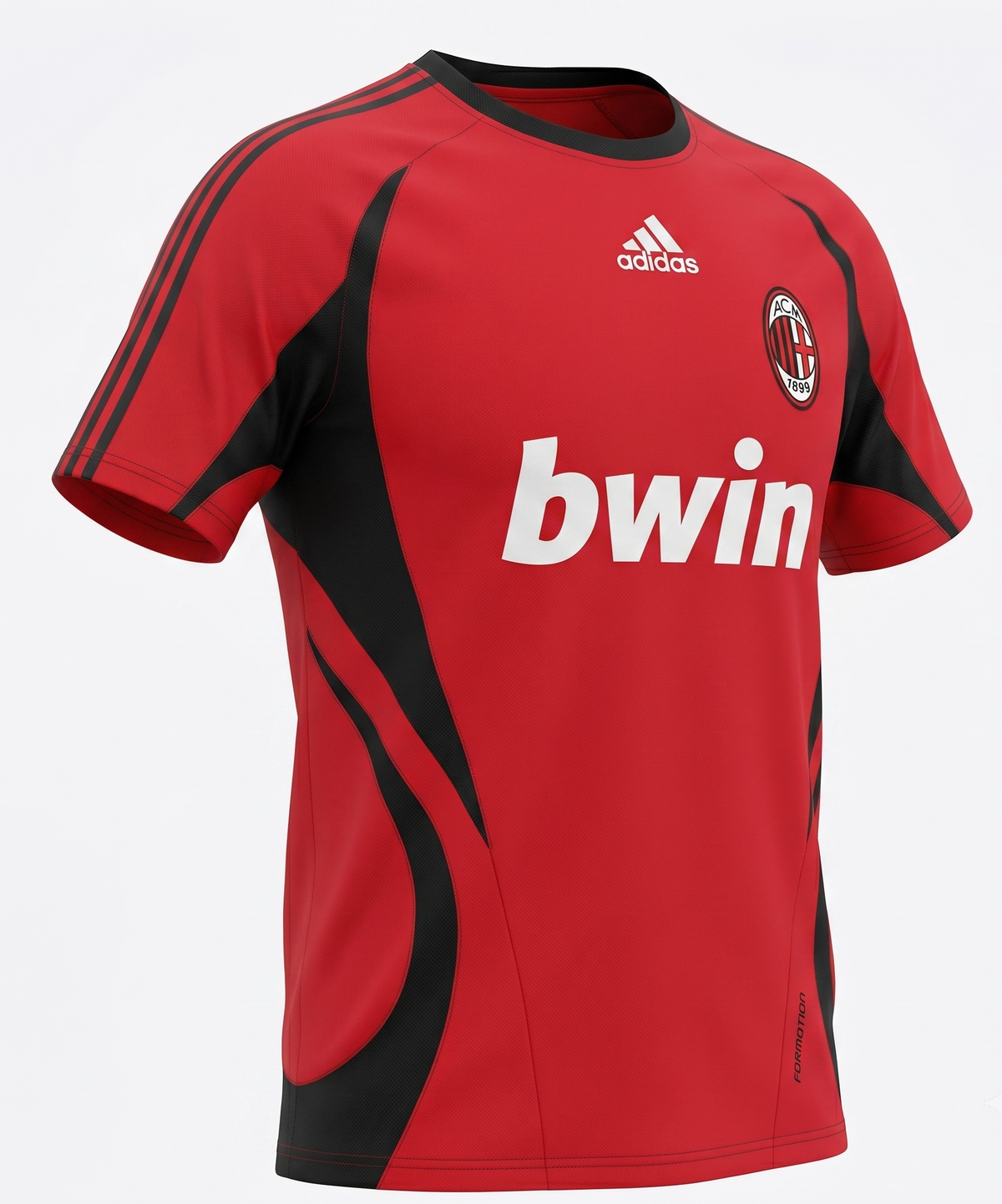 AC Milan Red Black Rounded Tracksuit 2006/07 - Size L